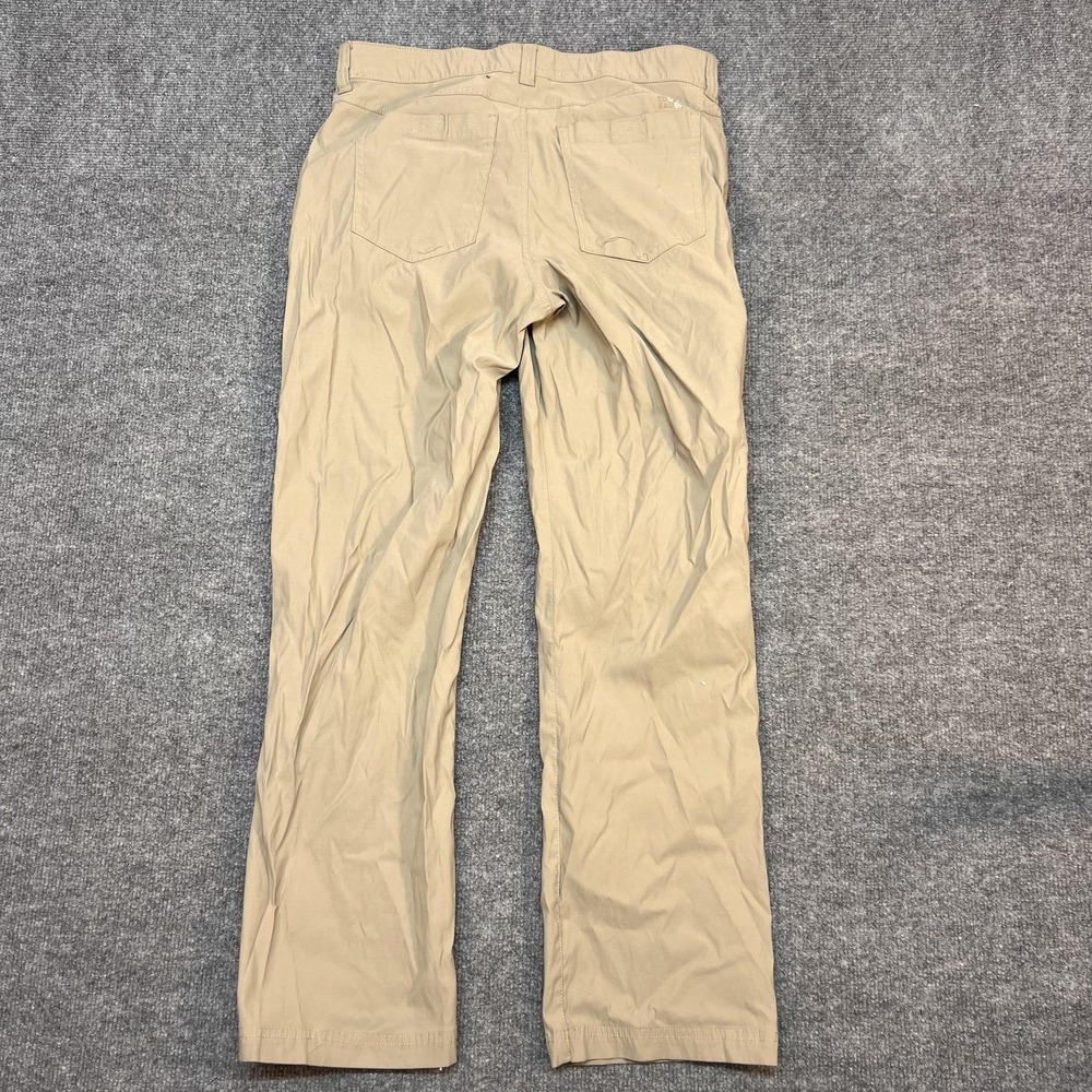 Eddie Bauer Pants Mens 32x29 Beige Cargo Microfiber Regular Fit Travel Outdoor - Picture 4 of 11